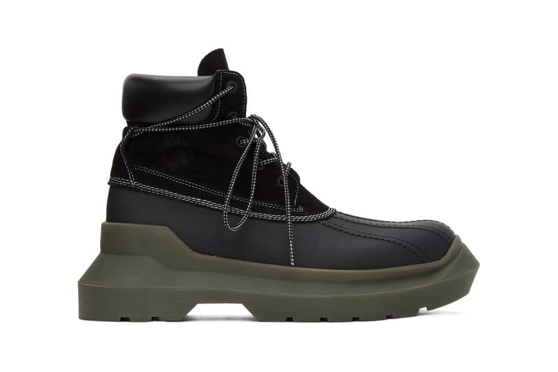 UNDERCOVER Paneled Boots Beige Black Pink Green Jun Takahashi Ankle Bootie Leather Suede Raised Seams Chunky Angled Sole Unit Tactile Japanese Utility