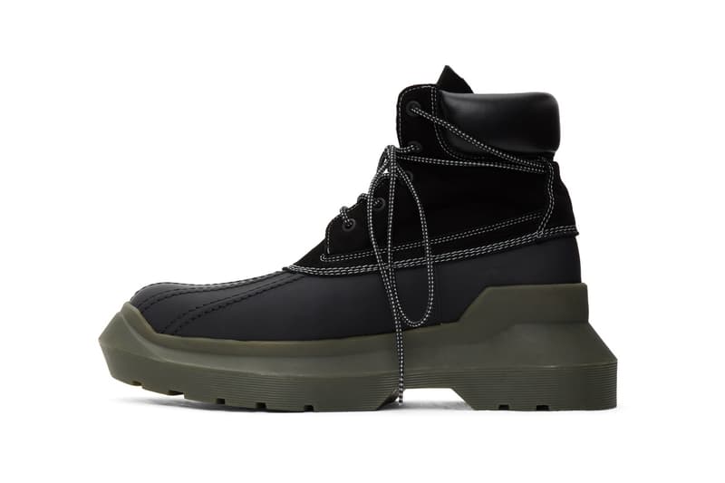 UNDERCOVER Paneled Boots Beige Black Pink Green Jun Takahashi Ankle Bootie Leather Suede Raised Seams Chunky Angled Sole Unit Tactile Japanese Utility
