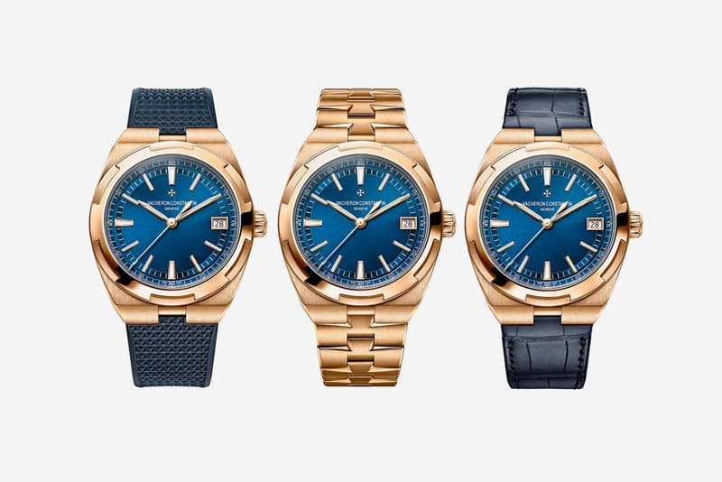 Vacheron Constantin Overseas 18k Pink Gold 4500V/110R-B705 Watch Info Geneve Rose Gold Pink Gold Swiss Watch Maltese Cross
