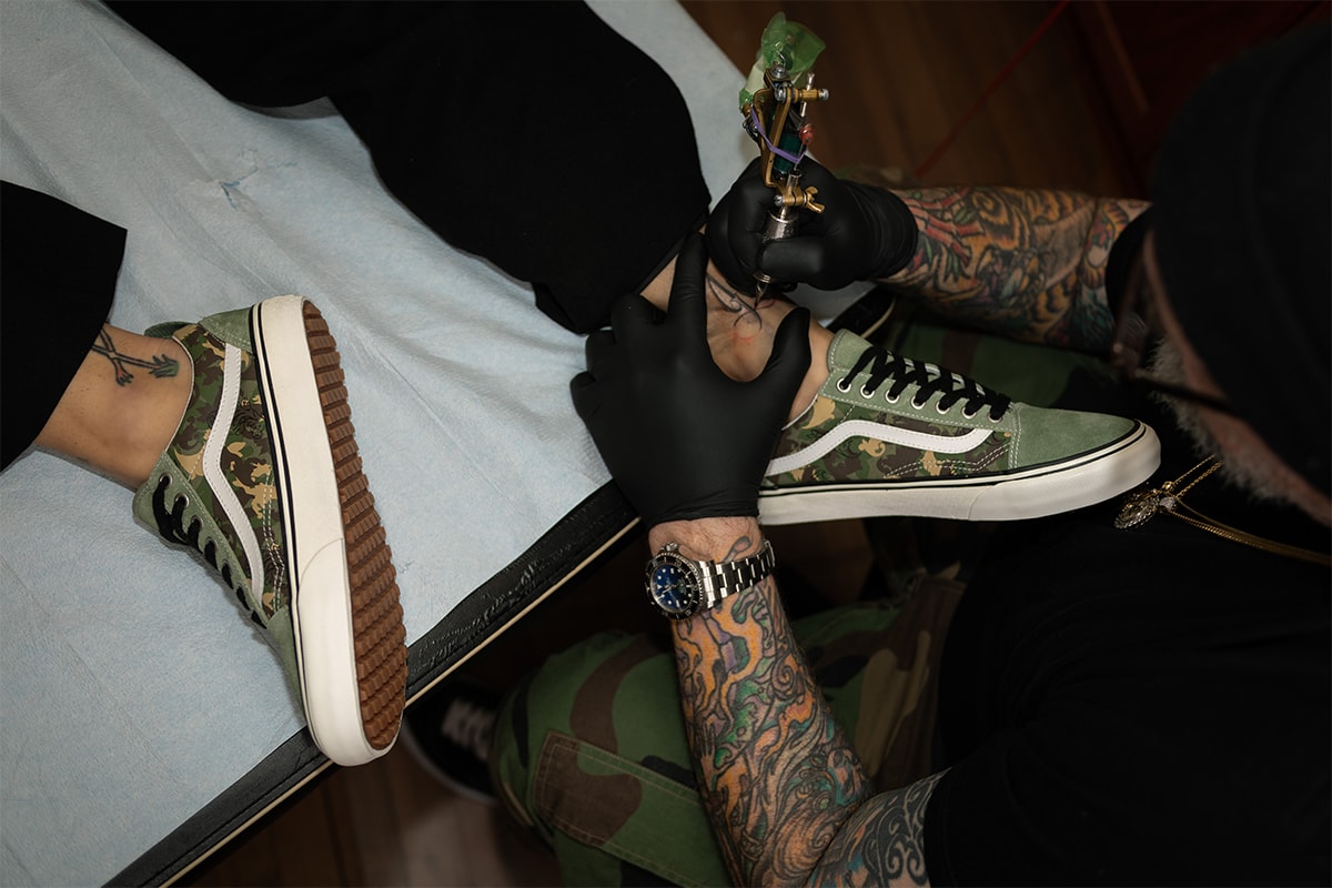 vans tattoo artist military service bj betts made for the makers authentic old skool slip on