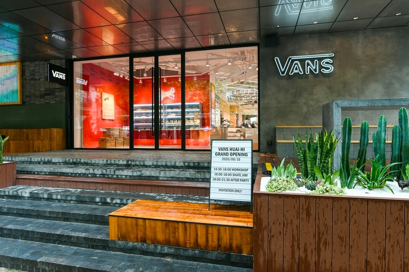 Vans Opens First Asia Boutique Shanghai tx huai hai road building brick and mortar store menswear streetwear sneakers shoes footwear