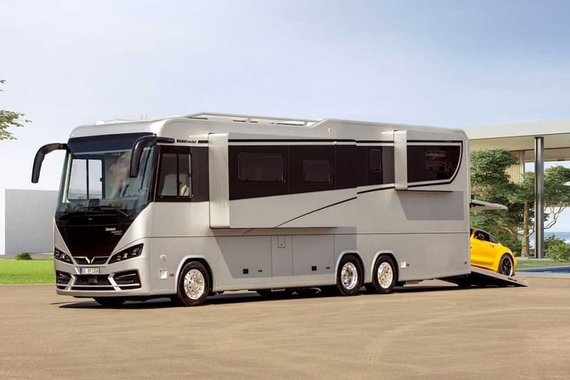 VARIOmobil Perfect 1200 Platinum Motorhome RV $1.7M USD Benz Actros 2453 Mercedes-AMG GT 10.7-liter turbo-diesel six-cylinder engine Luxury Automotive Travel Design