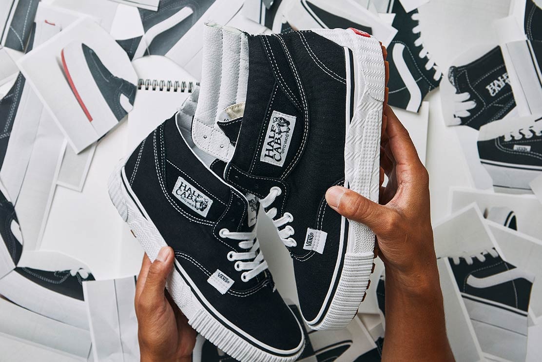 vault by vans sk8 hi half cab slip on era rowley old skool cut and paste pack black white gum official release date info photos price store list buying guide