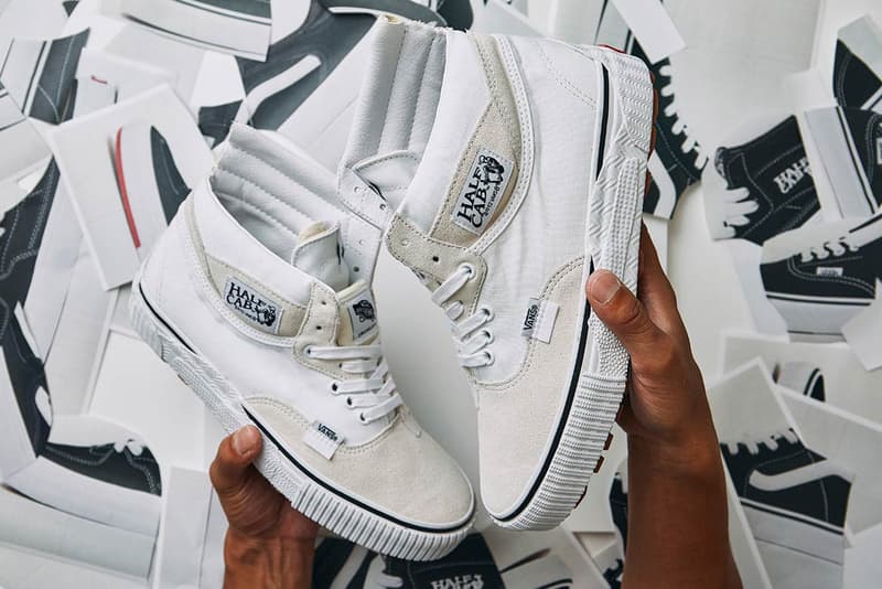 vault by vans sk8 hi half cab slip on era rowley old skool cut and paste pack black white gum official release date info photos price store list buying guide