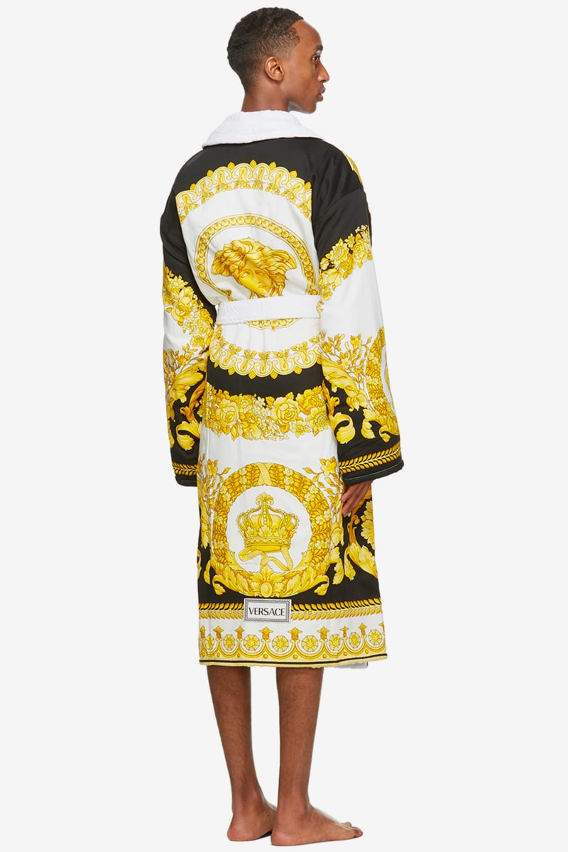 Versace Black Barocco Robe | Hypebeast Versace Black Barocco Robe | Hypebeast