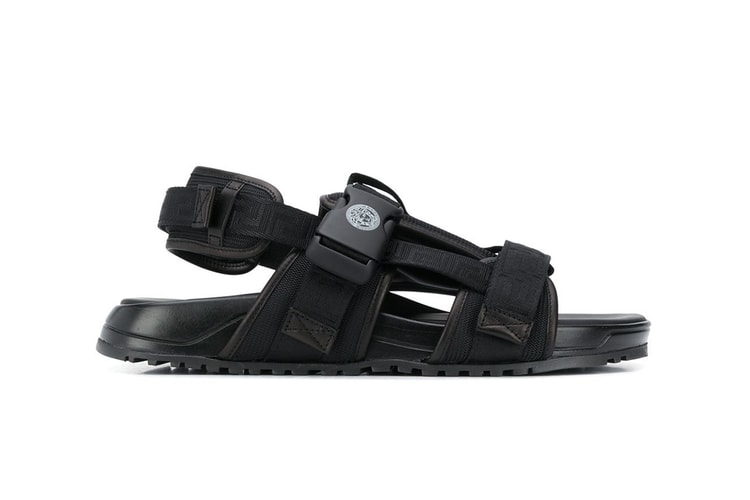 Versace Adds Logo-Strap Sandals to Its FW20 Line Up