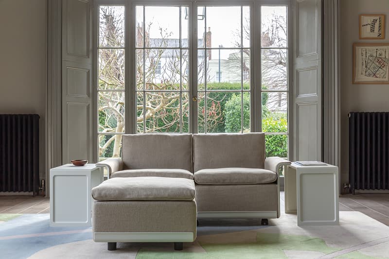 vitsoe vitsœ dieter rams linen upholstery 620 modular chair information release details buy cop purchase