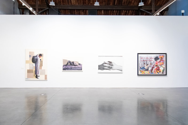 Studio 525 "VOICES" Exhibition Black Lives Matter yoyo lander derrick adams steve sweatpants photographs paintings solidarity fists resistance unity