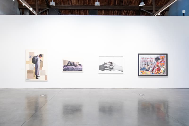 Studio 525 "VOICES" Exhibition Black Lives Matter yoyo lander derrick adams steve sweatpants photographs paintings solidarity fists resistance unity