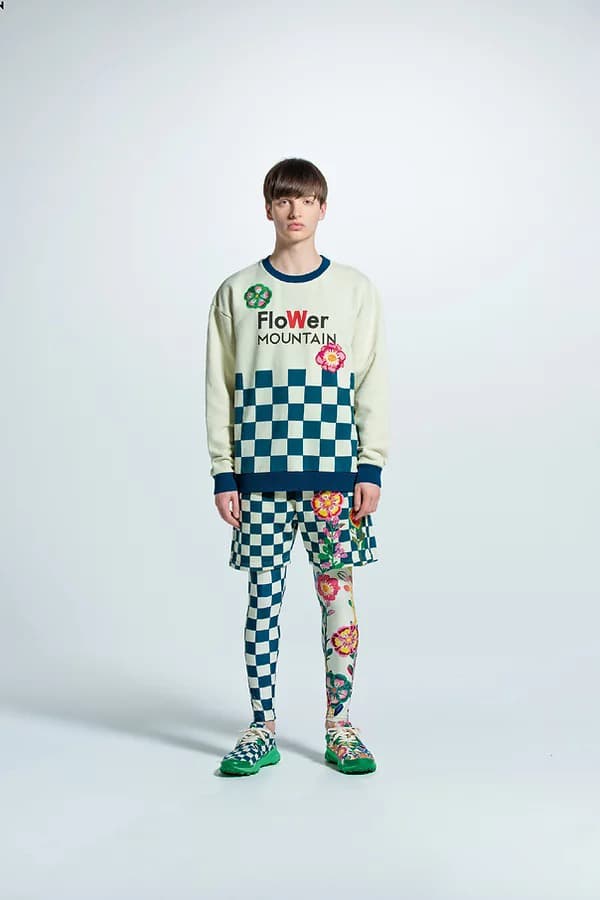 Walter Van Beirendonck for Flower Mountain FW20 fall winter 2020 collection collaboration sneaker tights hiking trek adventure tee shirt hoodie sweater japan buy release date