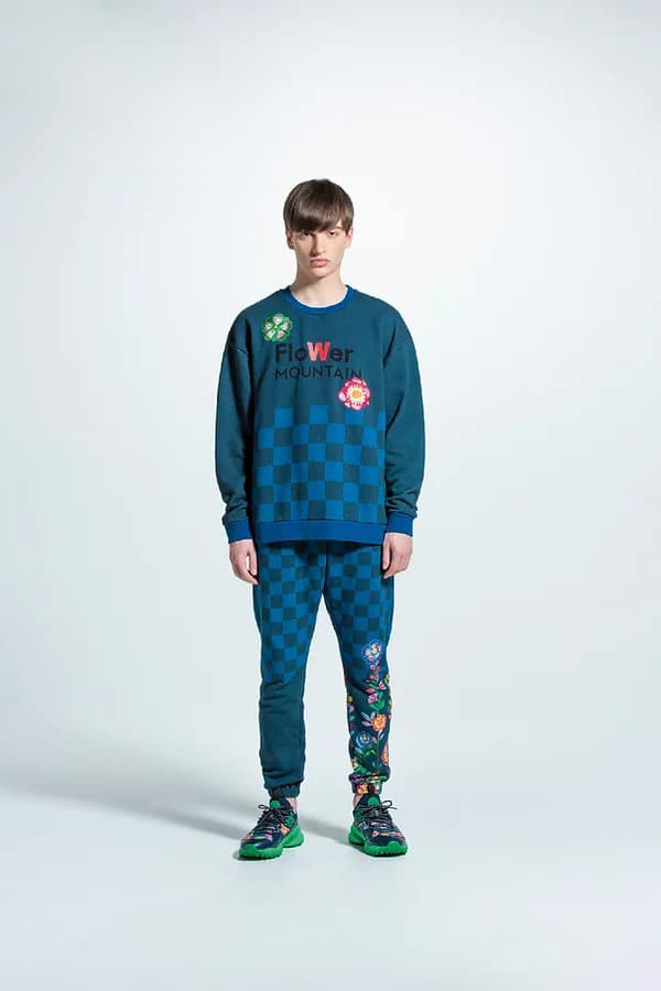 Walter Van Beirendonck for Flower Mountain FW20 fall winter 2020 collection collaboration sneaker tights hiking trek adventure tee shirt hoodie sweater japan buy release date