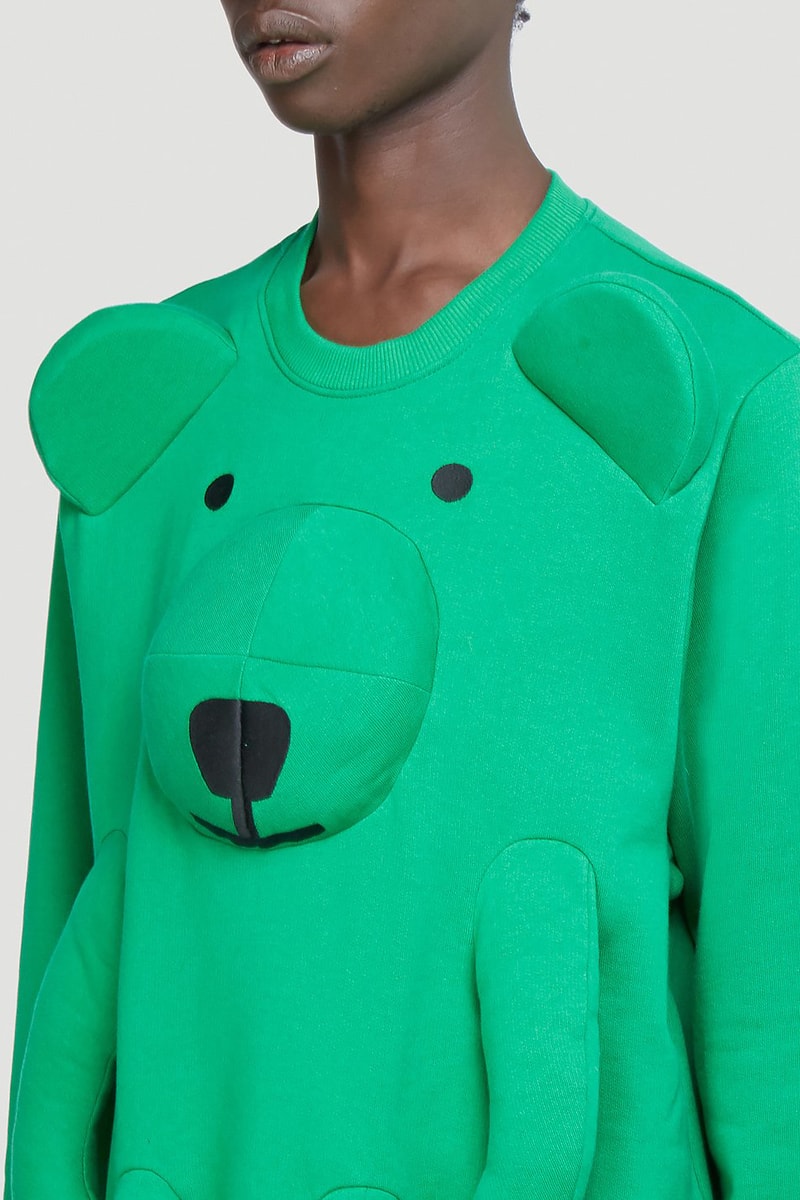 Walter Van Beirendonck Bear Sweatshirt Green LN-CC Release Information Drop Menswear Belgian Design Antwerp Six Fall Winter 2020 FW20 Technical Fabrication
