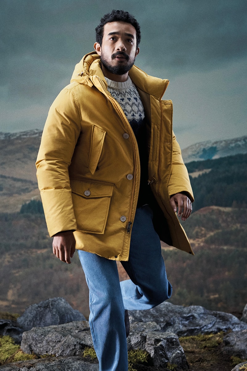 Woolrich Fall Winter 2020 Lookbook menswear streetwear fw20 collection jackets sweaters pants trousers slacks shirts knitwear