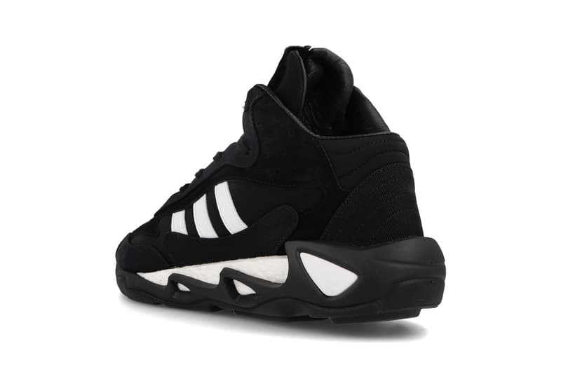 Y-3 FYW S-97 II "Black/Footwear White" "Chalk White/Bold Blue/Ecru Tint" FX1329 FX1328 Sneaker Release Information Adidas Yohji Yamamoto Footwear Collaboration Division Line Hoops Runner Feet You Wear BOOST Three Stripes Mid Top High Cut