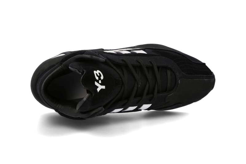 Y-3 FYW S-97 II "Black/Footwear White" "Chalk White/Bold Blue/Ecru Tint" FX1329 FX1328 Sneaker Release Information Adidas Yohji Yamamoto Footwear Collaboration Division Line Hoops Runner Feet You Wear BOOST Three Stripes Mid Top High Cut