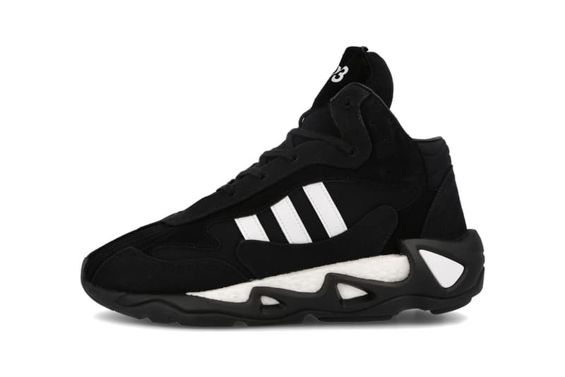 Y-3 FYW S-97 II "Black/Footwear White" "Chalk White/Bold Blue/Ecru Tint" FX1329 FX1328 Sneaker Release Information Adidas Yohji Yamamoto Footwear Collaboration Division Line Hoops Runner Feet You Wear BOOST Three Stripes Mid Top High Cut