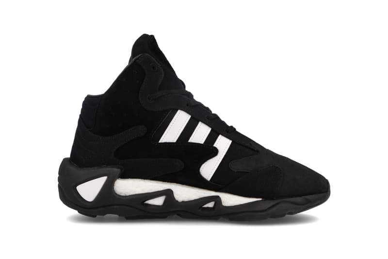 Y-3 FYW S-97 II "Black/Footwear White" "Chalk White/Bold Blue/Ecru Tint" FX1329 FX1328 Sneaker Release Information Adidas Yohji Yamamoto Footwear Collaboration Division Line Hoops Runner Feet You Wear BOOST Three Stripes Mid Top High Cut