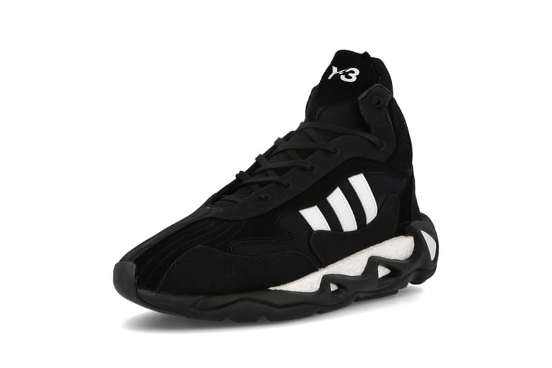 Y-3 FYW S-97 II "Black/Footwear White" "Chalk White/Bold Blue/Ecru Tint" FX1329 FX1328 Sneaker Release Information Adidas Yohji Yamamoto Footwear Collaboration Division Line Hoops Runner Feet You Wear BOOST Three Stripes Mid Top High Cut