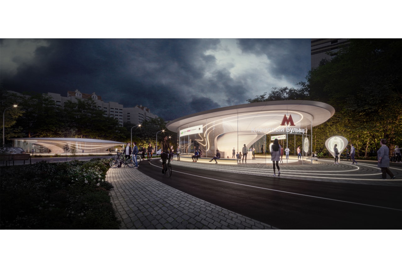 Zaha Hadid Architects Moscow Train Station Design russia Klenoviy Boulevard Station 2 metro system