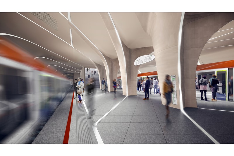 Zaha Hadid Architects Moscow Train Station Design russia Klenoviy Boulevard Station 2 metro system