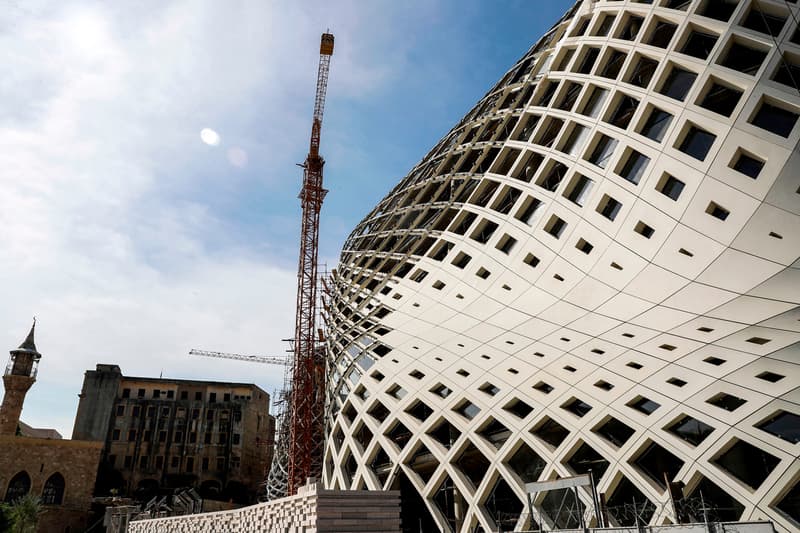 zaha hadid building beirut lebanon fire economic crisis