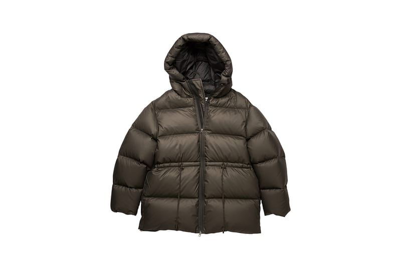 hooded puffer coat acne