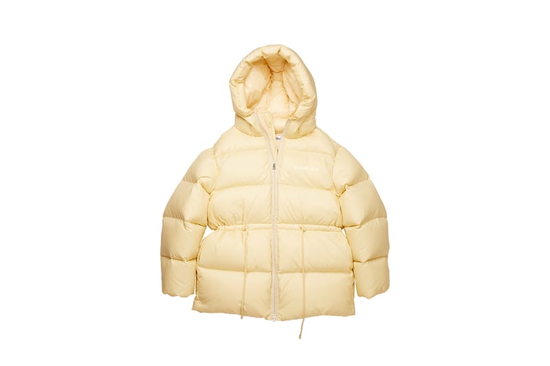 hooded puffer coat acne