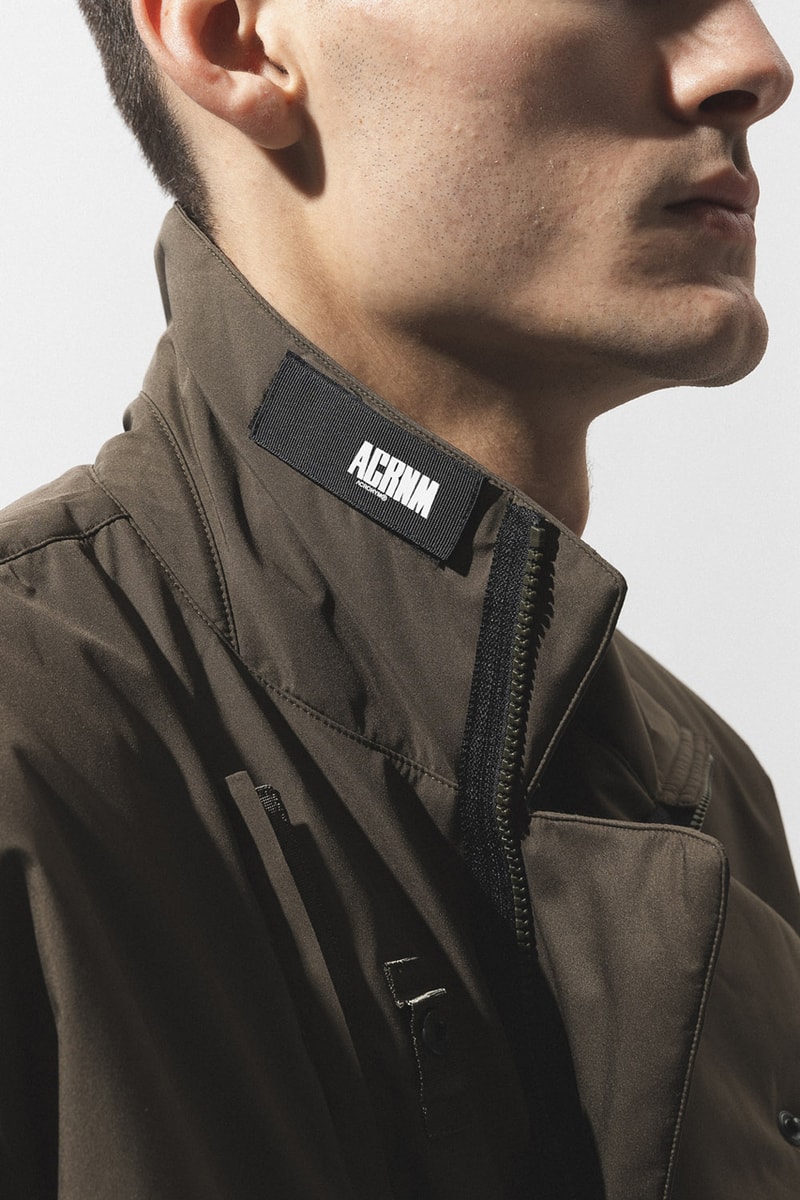 ACRONYM Fall/Winter 2020 Collection Editorial droplist fw20 errolson hugh hbx web store buy 2L GORE-TEX INFINIUM WINDSTOPPER RIDER JACKET SCHOELLER DRYSKIN DRAWCORD CARGO TROUSER  https://hbx.com/men/brands/acronym/j1l-gt-3l-gore-tex-pro-interops-jacket C1-AM CASHLLAMA SILK MESH CREWNECK SWEATSHIRT  S23-AK CASHLLAMA LONG SLEEVE SWEATER