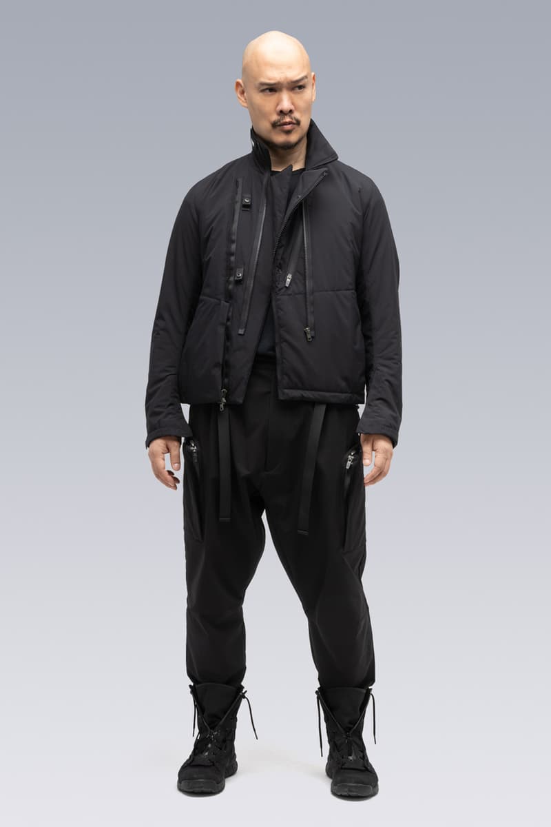 ACRONYM Fall/Winter 2020 FW20 Items Errolson Hugh Munich Michaela Sachenbacher J1B-GT 3L Gore-Tex Pro Interops Jacket 2L Gore-Tex Infinium™ Windstopper® Rider Jacket Hand-Knit Air Jet Crewneck Sweater  Suri Alpaca Hand Gaiter Cashllama Long Sleeve Zip Shirt Jacket Hand-Knit Suri Alpaca Neck GaiterCashllama Silk Blend Hand Gaiter