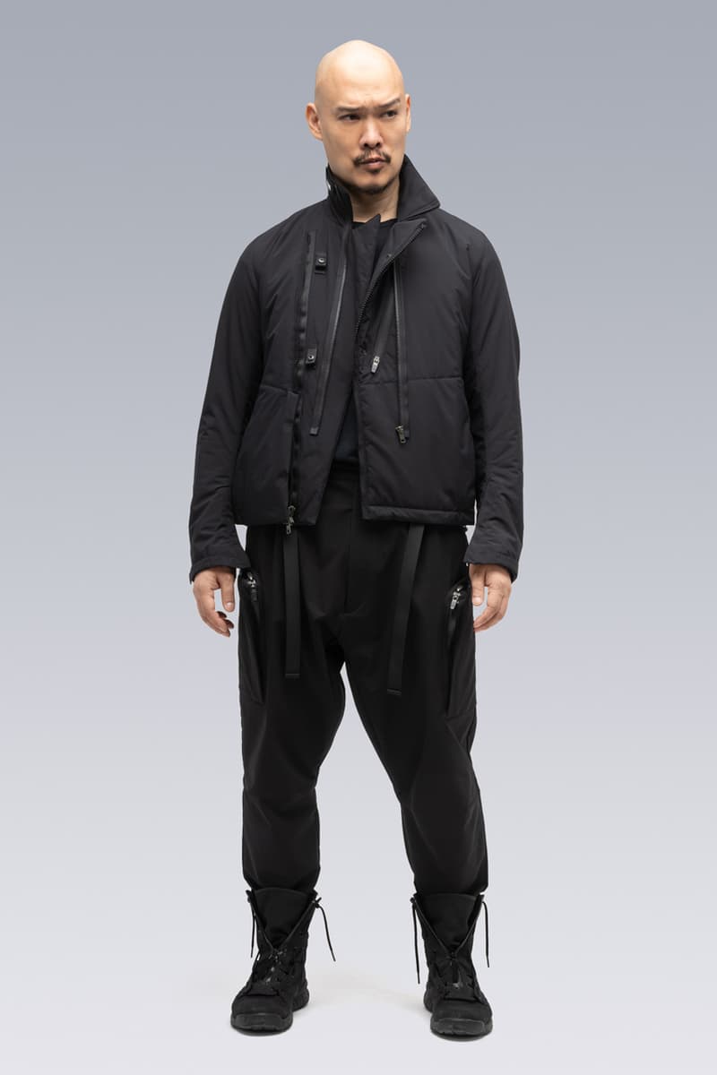 ACRONYM Fall/Winter 2020 FW20 Items Errolson Hugh Munich Michaela Sachenbacher J1B-GT 3L Gore-Tex Pro Interops Jacket 2L Gore-Tex Infinium™ Windstopper® Rider Jacket Hand-Knit Air Jet Crewneck Sweater Suri Alpaca Hand Gaiter Cashllama Long Sleeve Zip Shirt Jacket Hand-Knit Suri Alpaca Neck GaiterCashllama Silk Blend Hand Gaiter