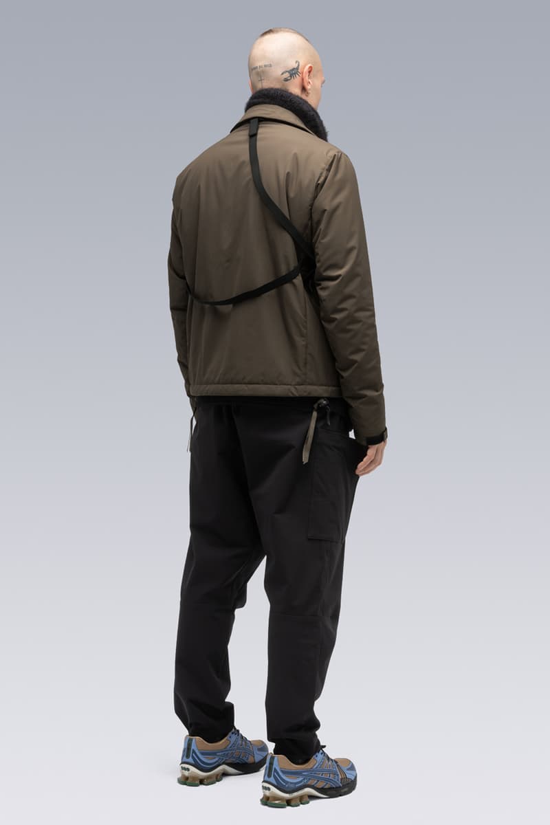 ACRONYM Fall/Winter 2020 FW20 Items Errolson Hugh Munich Michaela Sachenbacher J1B-GT 3L Gore-Tex Pro Interops Jacket 2L Gore-Tex Infinium™ Windstopper® Rider Jacket Hand-Knit Air Jet Crewneck Sweater Suri Alpaca Hand Gaiter Cashllama Long Sleeve Zip Shirt Jacket Hand-Knit Suri Alpaca Neck GaiterCashllama Silk Blend Hand Gaiter