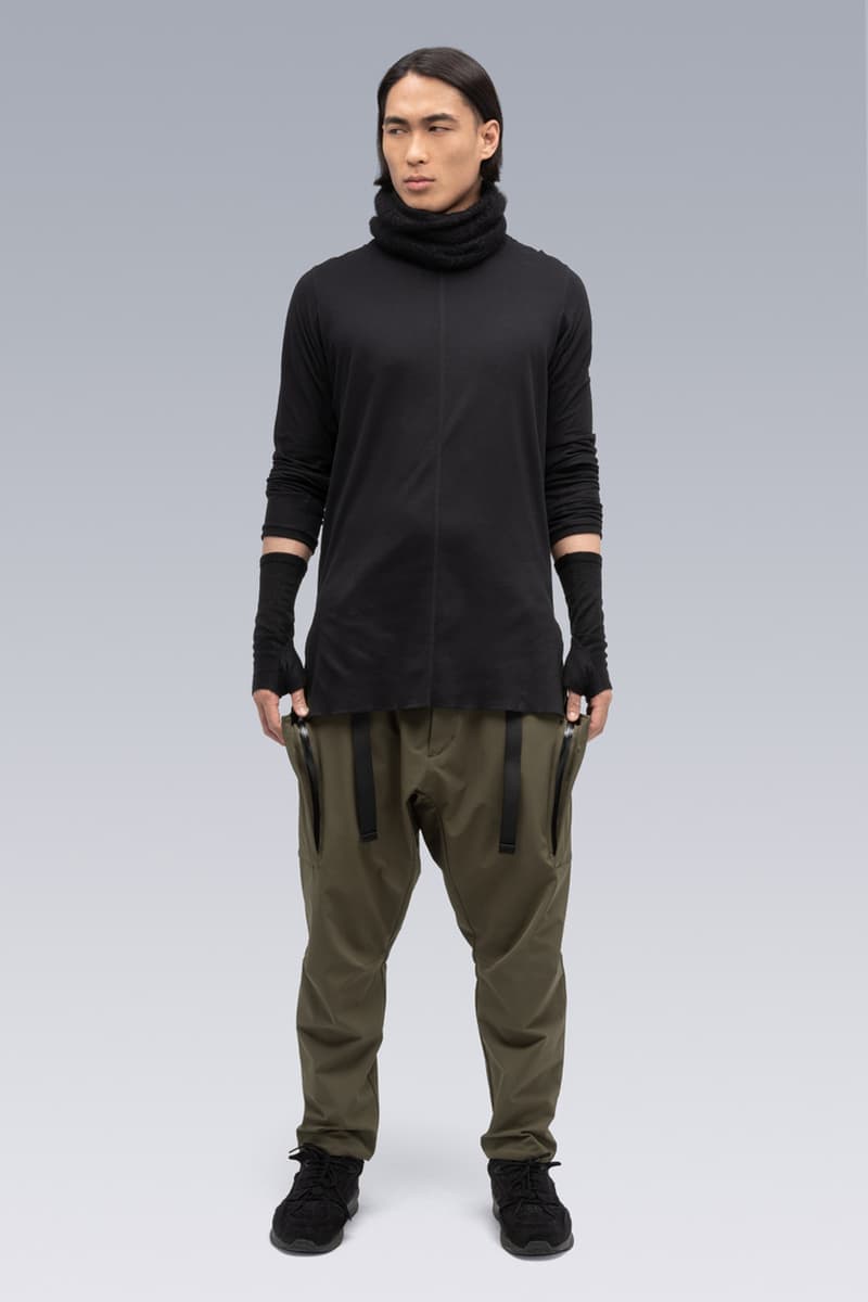 ACRONYM Fall/Winter 2020 FW20 Items Errolson Hugh Munich Michaela Sachenbacher J1B-GT 3L Gore-Tex Pro Interops Jacket 2L Gore-Tex Infinium™ Windstopper® Rider Jacket Hand-Knit Air Jet Crewneck Sweater  Suri Alpaca Hand Gaiter Cashllama Long Sleeve Zip Shirt Jacket Hand-Knit Suri Alpaca Neck GaiterCashllama Silk Blend Hand Gaiter