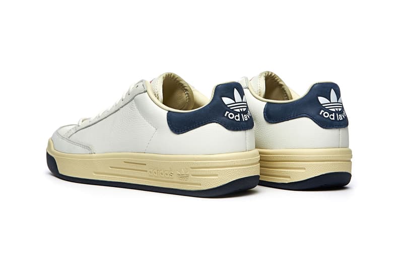 adidas Consortium Rod Laver Tennis Shoe Collection Capsule White Leathers Reptile Ostrich Cracked Aniline "Core White/Collegiate Navy" FY4491 fy4493 fy4492 fy4494