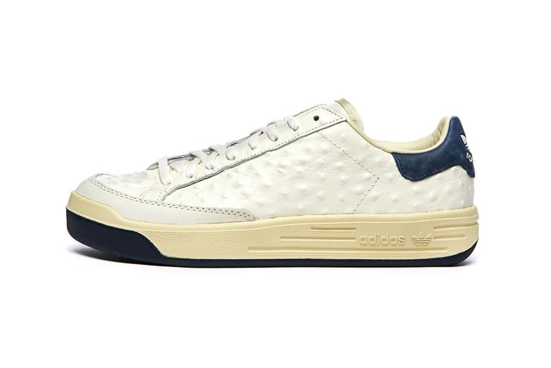 adidas Consortium Rod Laver Tennis Shoe Collection Capsule White Leathers Reptile Ostrich Cracked Aniline "Core White/Collegiate Navy" FY4491 fy4493 fy4492 fy4494