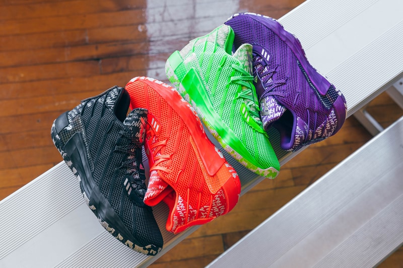 adidas basketball damian lillard dame 7 i am my own fan pack purple navy blue white black red volt lime green FX6615 FY0158 FY0160 FY0161 FY0162 FY0159 official release date info photos price store list buying guide