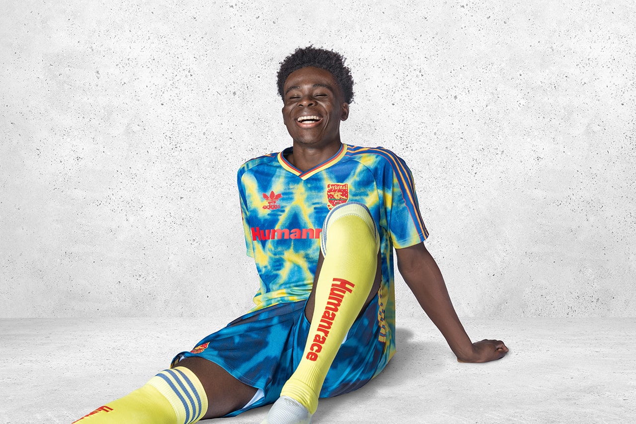 adidas football pharrell williams humanrace arsenal manchester united real madrid juventus romance fc bayern munich jerseys details kit soccer information