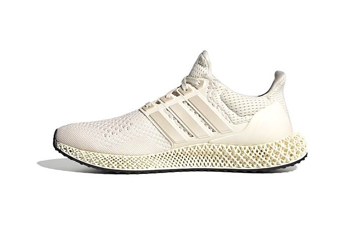 adidas Ultra4D "Footwear White/Core White" FX4089 Release Information First Look Drop Date Cop Three Stripes Future Four Dimension Light Oxygen Resin Technology Footwear Shoe Sneaker Trainer UltraBOOST OG White Cream