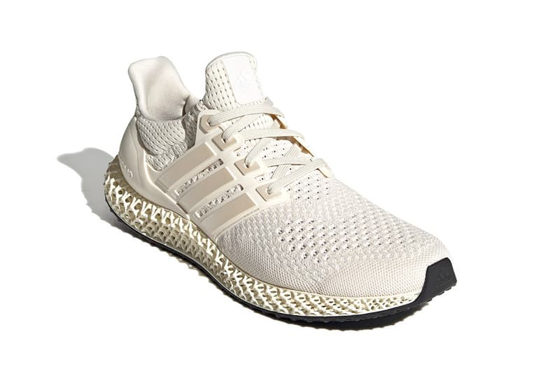 adidas Ultra4D "Footwear White/Core White" FX4089 Release Information First Look Drop Date Cop Three Stripes Future Four Dimension Light Oxygen Resin Technology Footwear Shoe Sneaker Trainer UltraBOOST OG White Cream