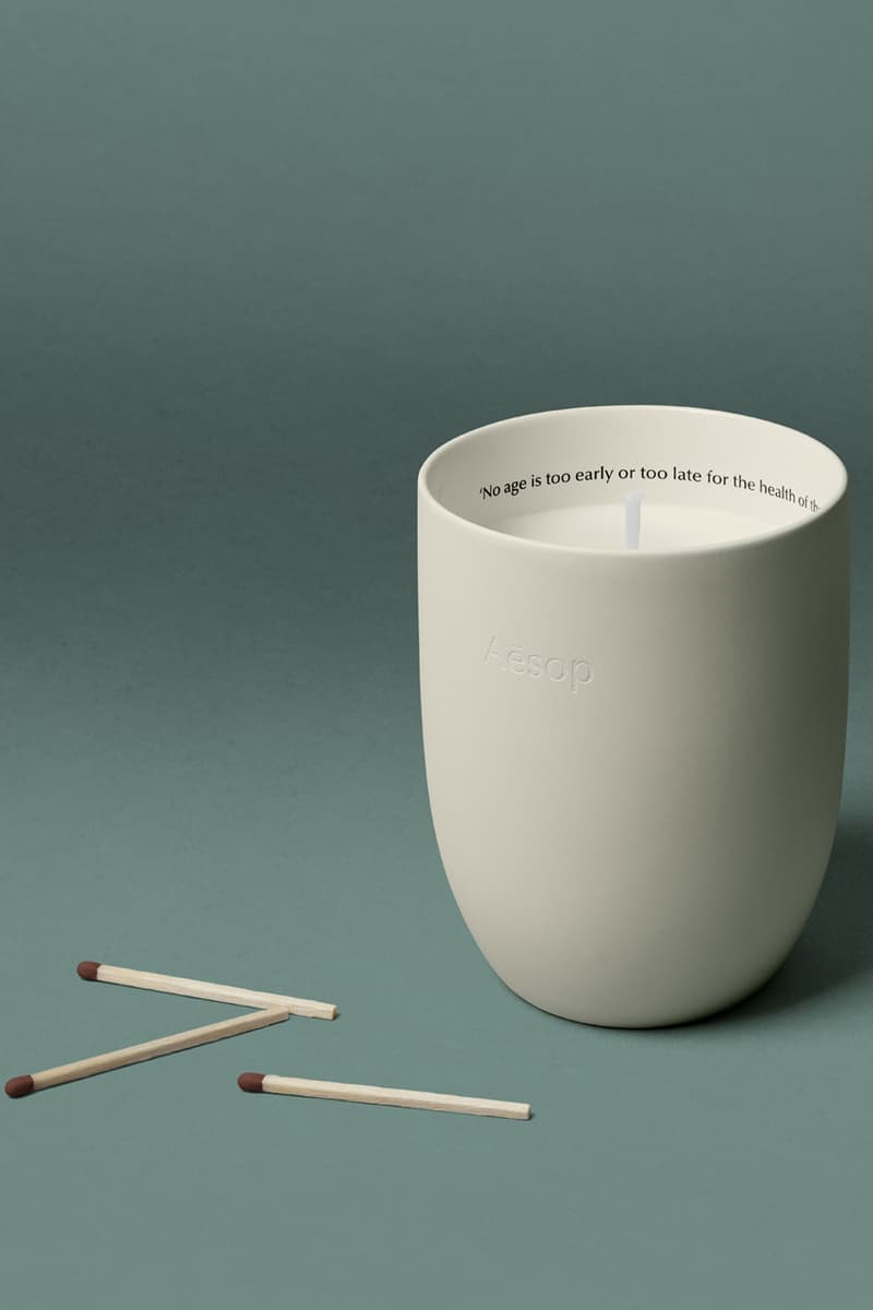 Aesop Aromatique Candles Release Information Announcement Drop Homeware Design Luxury Scents Fragrances Lockdown Candles Smells Home House Gifts Aganice Callippus Ptolemy Ancient Greek Mythology Night Sky Stars Warmth Cold Seasons Winter