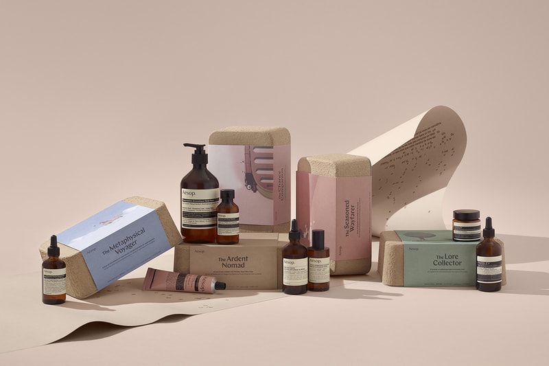 aesop skincare fragrance sensory chronicles 2020 gift sets christmas travel information literature