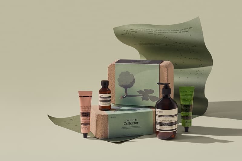 aesop skincare fragrance sensory chronicles 2020 gift sets christmas travel information literature