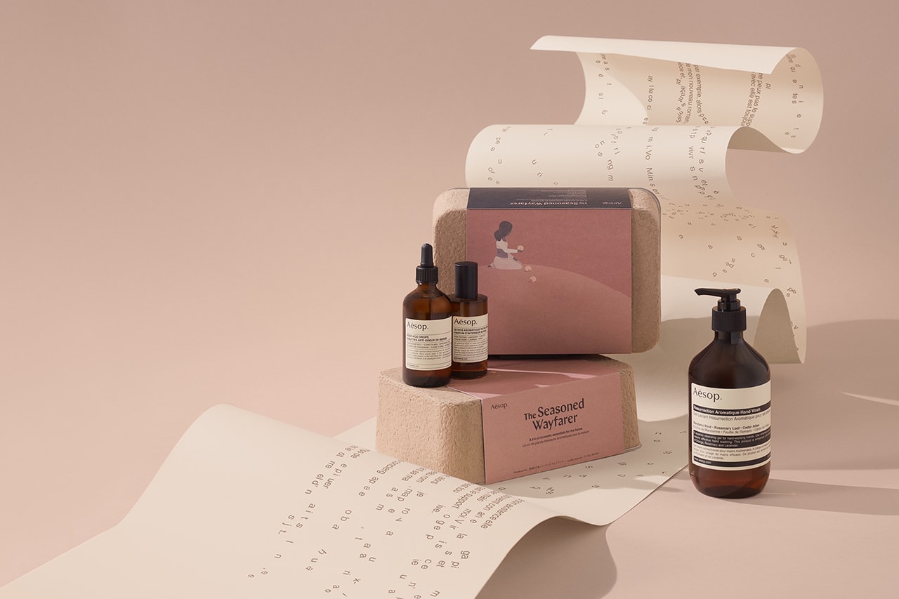 aesop skincare fragrance sensory chronicles 2020 gift sets christmas travel information literature