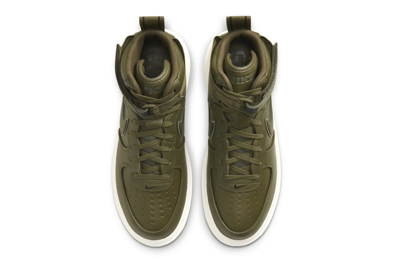 Nike Air Force 1 Boot GORE TEX Wheat Olive menswear streetwear fall winter 2020 collection autumn fw20 shoes footwear sneakers trainers CT2815 200 CT2815 201