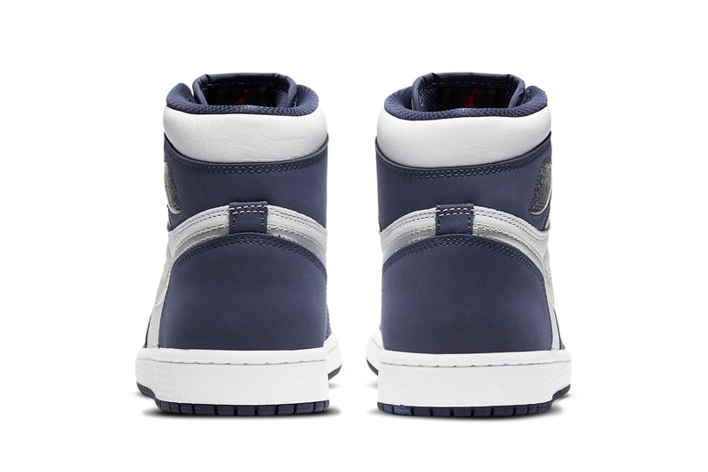 air jordan brand 1 co jp midnight navy white metallic silver DC1788 100 official release date info photos price store list buying guide