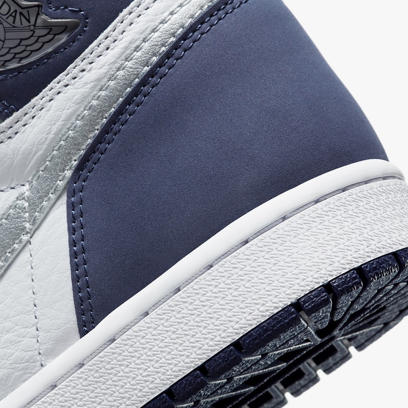 air jordan brand 1 co jp midnight navy white metallic silver DC1788 100 official release date info photos price store list buying guide