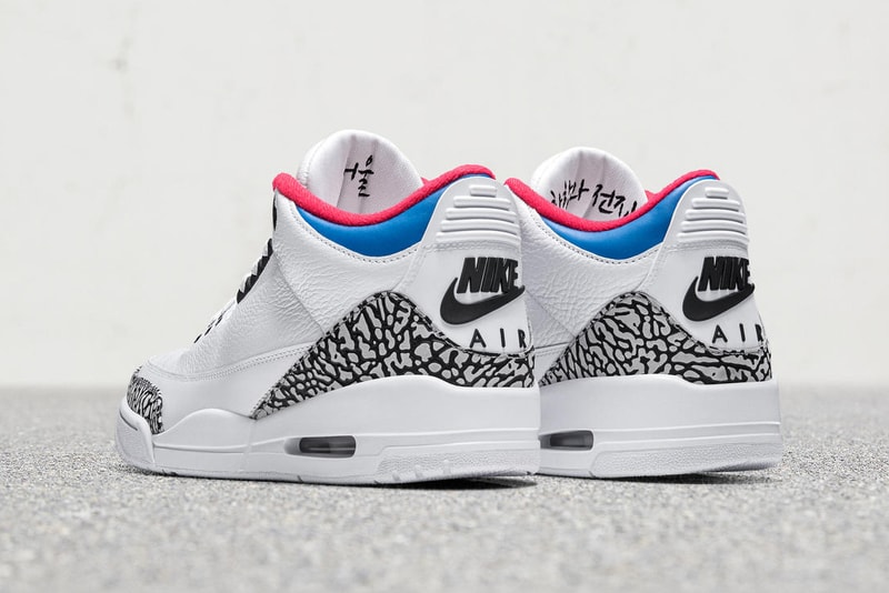 air jordan 3 seoul korea nike snkrs exclusive draw raffle white red blue cement official release date info photos price store list buying guide