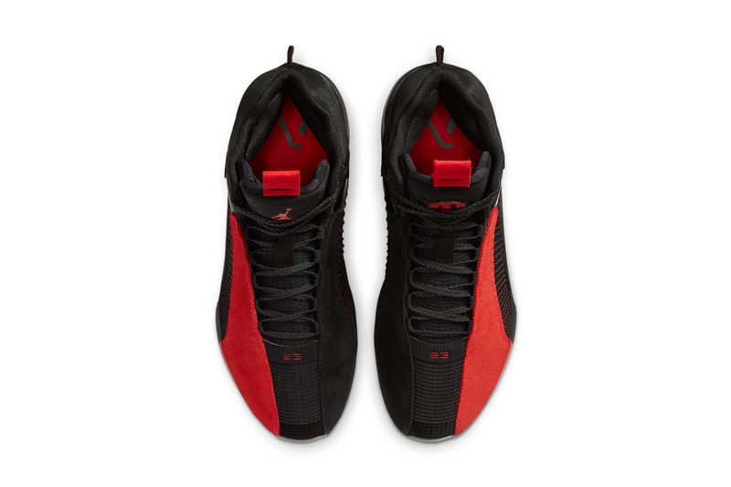 air jordan brand 35 warrior rui hachimura black red gray DA2625 600 official release date info photos price store list buying guide