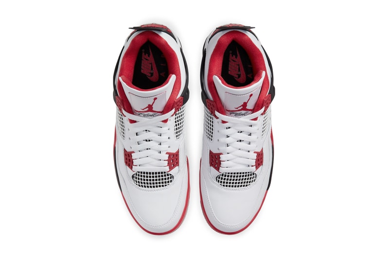 air jordan brand 4 fire red white black tech grey DC7770 160 official release date info photos price store list buying guide