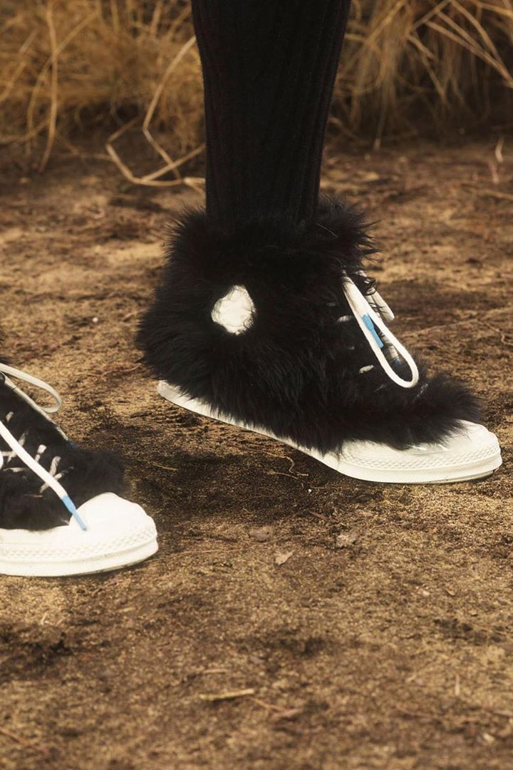 AMBUSH x Converse Chuck 70 Collaboration Furry Fluffy Hairy Covered Yoon Ahn Black White Blue Tease Release Information Closer Look Leak