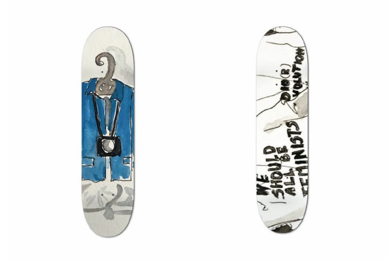 An Outkast Hand-Painted Skate Deck Collection boards buy store bill cunningham rick owens miu miu basquiat we should all be feminists dior tee shirt karl lagerfeld chanel damien hirst